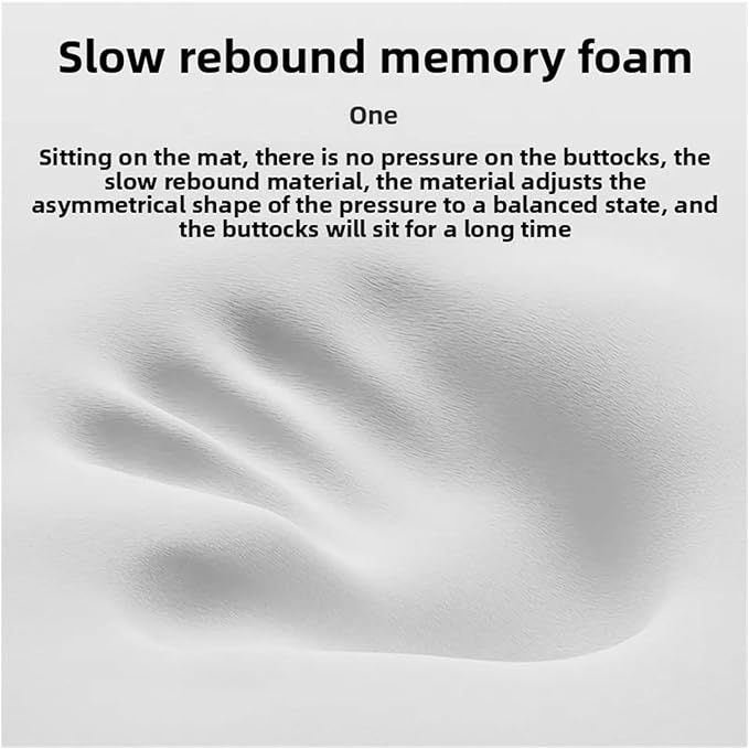 Memory Foam Car Seat Cushions with Lumbar Support - Cool and Breathable Comfort for Car and Office Use(3,45x45cm)