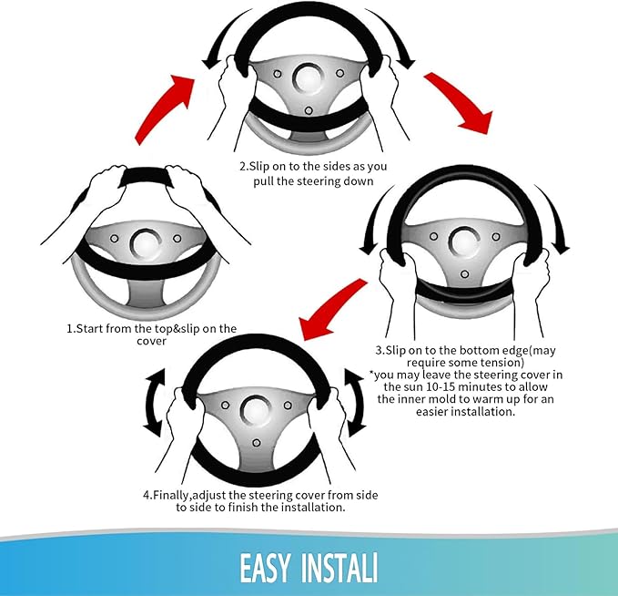 Elastic Steering Wheel Cover Car Accessories Cute Universal 15 Inch Absorbing Sweat Non-Slip Breathable for Man Woman, Cute Dachshund Floral