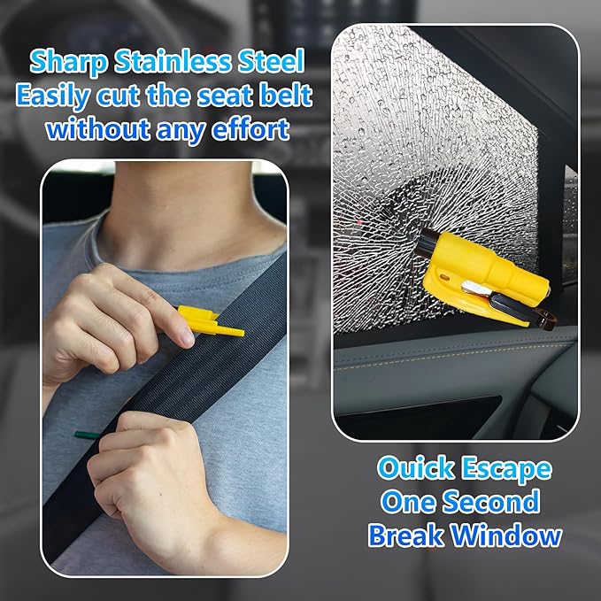 【Compatible with Mazda CX-5】 Seat Gap Filler,No Drop Seat Guard Compatible with Mazda CX5,Drop Seat Guards for Cars(2Pcs),Emergency Keychain Car Escape Tool(2Pcs)