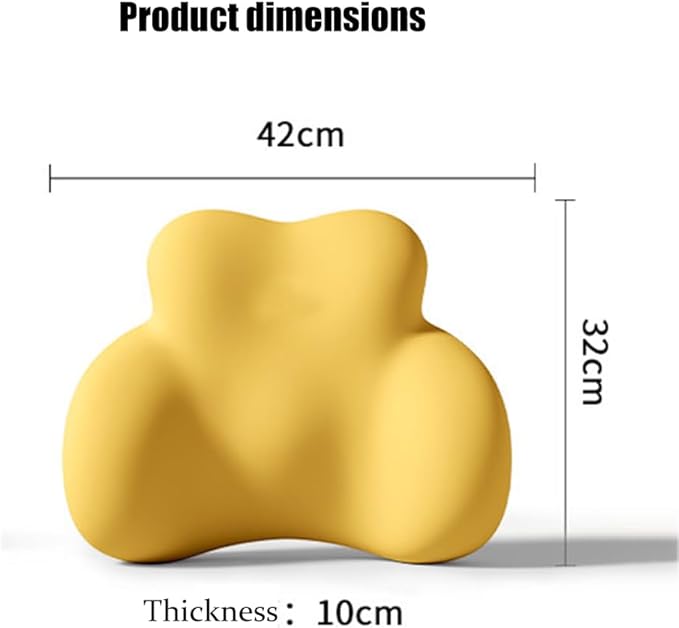 Car Lumbar Support Pillow for Mercedes-Benz EQE SUV 2023 2024 2025 2026 Memory Foam Back Support Cushion Breathable Car Seat Lumbar Pad Accessories,Grey