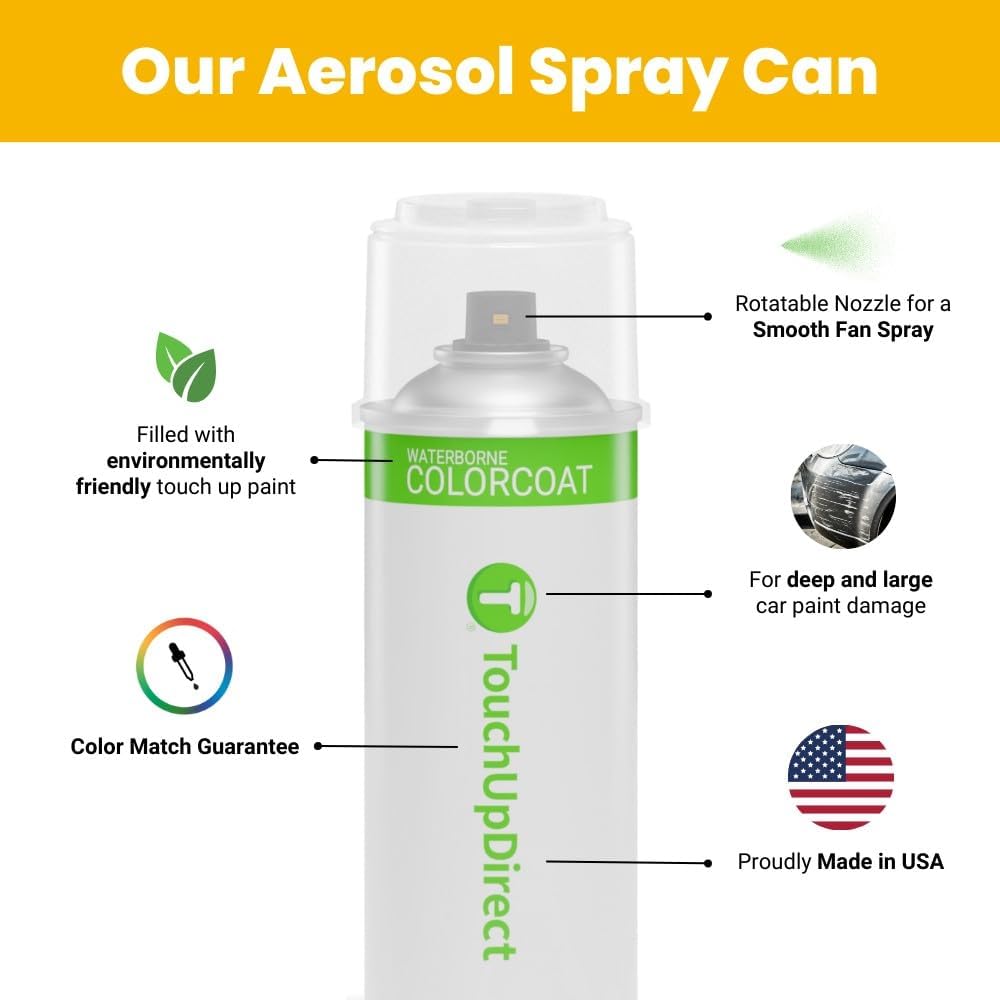 TouchUpDirect 070 Blizzard Pearl Tricoat Compatible with Toyota Exact Match Touch Up Paint Aerosol - Platinum Kit
