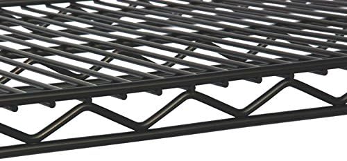 Omega 14" Deep x 30" Wide x 74" High 3 Tier Black Starter Shelving Unit