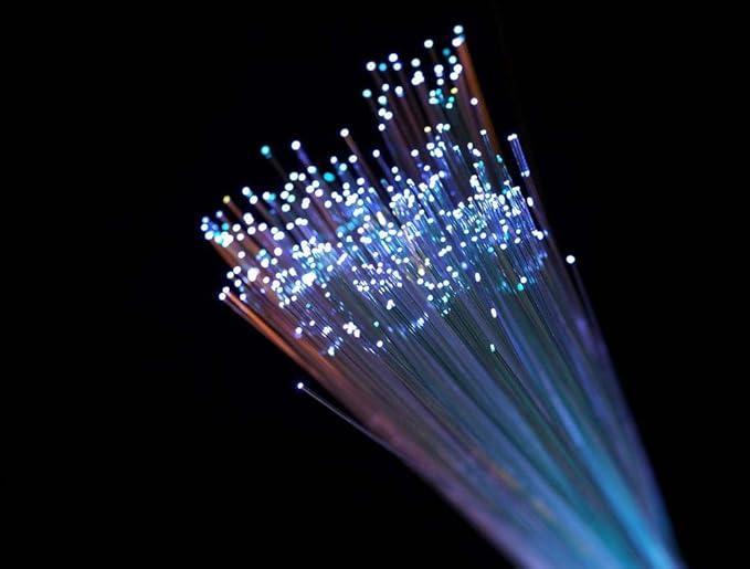 AKEPO PMMA END Glow Fiber Optic 50pcs 13.1ft/4m Ф0.03in(0.75mm) Fiber Strands for LED Star Ceiling Sky Light Kit and Fibre Optical Lighting Decoration (Without Light Source)