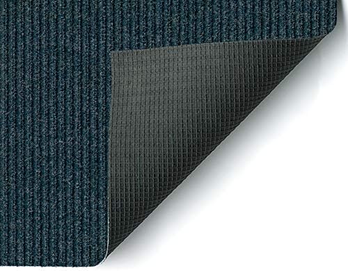 KOECKRITZ Heavy Duty Durable All Weather Indoor/Outdoor Non Slip Entrance Mat Rugs and Runners for Office Business Building Home Garage Front Door - 2' x 10' Blue