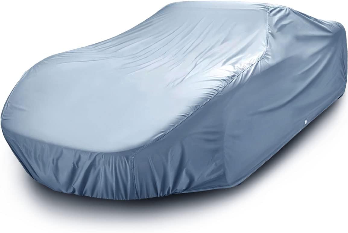 iCarCover Premium Car Cover for 1977-1989 Pontiac Safari Wagon Heavy Duty Waterproof All-Weather Automobiles Custom Fit Indoor Outdoor UV Snow Protection Covers with Straps and Bag
