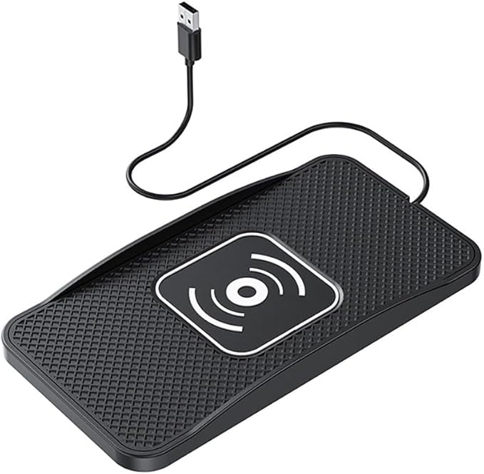 Wireless Car Charger Pad for Jeep Gladiator 2021-2026, Type-C/USB 20W Car Wireless Charger Non-Slip Phone Charging Pad Car Accessories,B 30cm Cable USB Plug