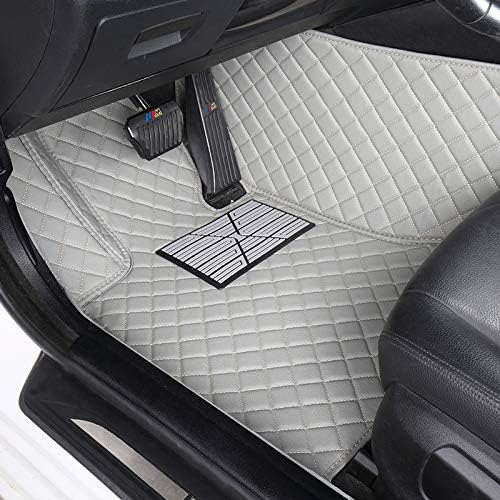 Custom Floor Mats for Cars fit 95% Sedan SUV Sports Car Full Coverage All Weather Men Women Pads Protection Non-Slip Leather Floor Liners (Red Black 2)