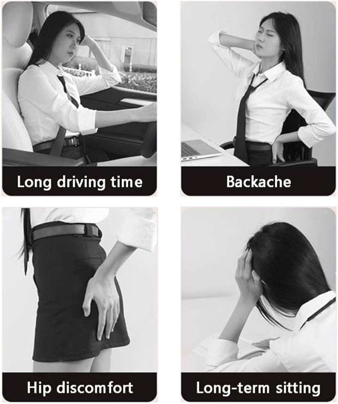 Car Seat Chair Back Cushion for Tesla Model 3 EV Sedan 2025, Wooden Beads Ventilate Mesh Lumbar Brace Strong Durable Relieve Fatigue Summer Interior Accessories,B-Backrest
