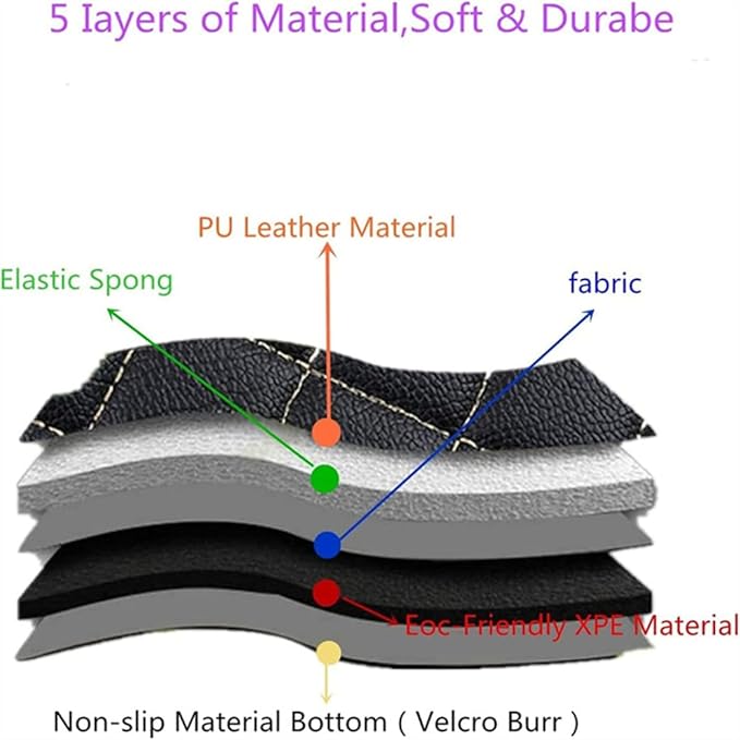 Custom Car Mats All Weather Fit Automotive Floor Mats PU Leather Protector Mat for Most Sedan, SUV, Truck Floor Mats (Black and Coffee Side)