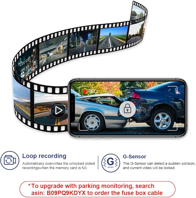 Fitcamx Front 4K+Rear 1080P Dash Cam Adapts for Acura Integra Type S 2023-2026 (Grey Cover), Integrated OEM Style, 2 Way HD Video, WiFi & APP, Loop Recording, G-Sensor, Easy to Use, 128GB Card