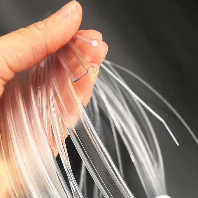 2mm 5meters Car Home LED Ambient Plastic Optic Fiber Light Source Kit Tool Free (5V USB,Cool Blue)