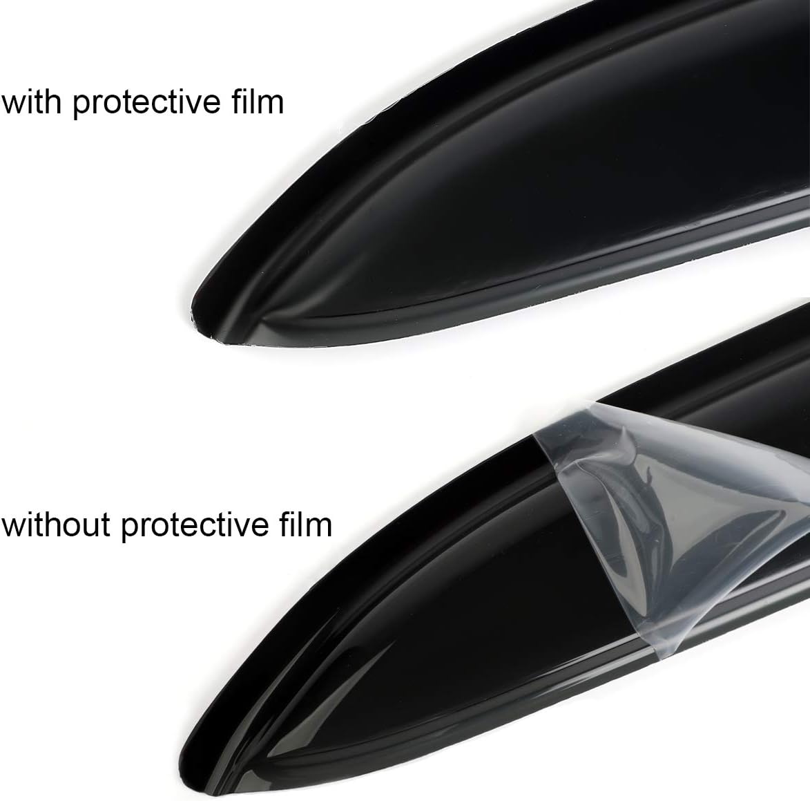 94539 Side Window Wind Deflector,4pcs Outside Mount Style Nice Sun Rain Guards Set,Dark Smoke Window Visor fit for 2005-2016 Nissan Xterra