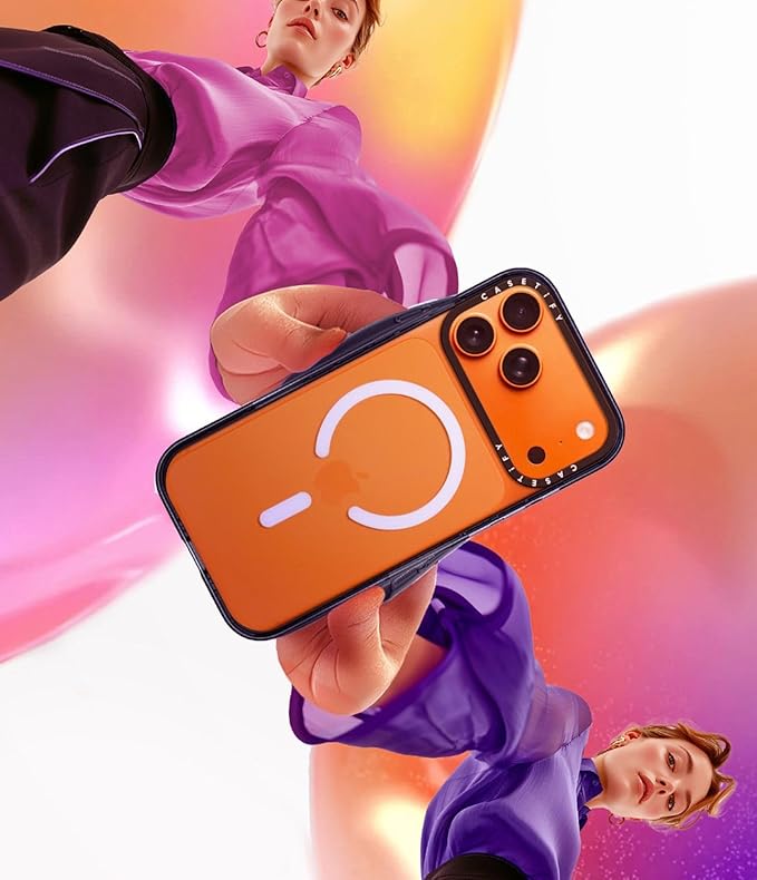 CASETiFY Impact iPhone 17 Pro Max Case [Slim/Compatible with Magsafe / 8.2 ft. 4X Military Grade Drop Protection] - Normal Leonarudo Pattern - Clear Black