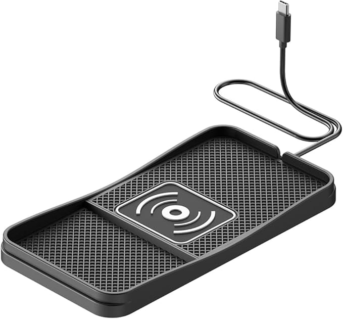Car Wireless Charger Pad for Acura TLX 2015-2025, Type-C/USB 20W Fast Wireless Car Charger Pad Non-Slip Cordless Charging Mat,A-30cm Cable Type-C Plug
