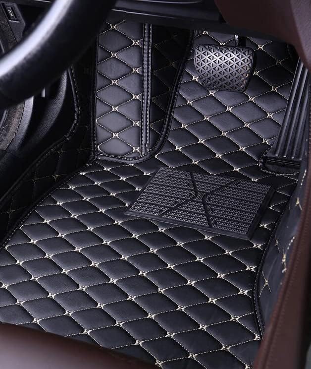 Car Floor Mats for 99% Cars, Trucks and SUVs Full Coverage Pads Protection Non-Slip Leather Floor Liners (Purple)
