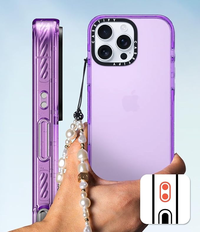 CASETiFY Impact iPhone 15 Pro Max Case [4X Military Grade Drop Tested / 8.2ft Drop Protection/Compatible with Magsafe] - Barcelona Flower Rose Garden - Clear Black