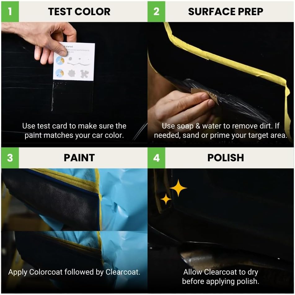 TouchUpDirect 4T8 Sandy Beach Metallic Compatible with Toyota Exact Match Touch Up Paint Aerosol - Essential Kit