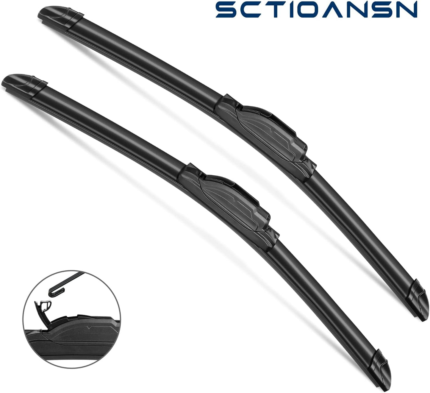 3 Wipers Set for Honda Pilot 2003-2008, Windshield Wiper Blades Original Equipment Replacement Front and Rear- 24"/21"/14B" (Pack of 3) J- HOOK