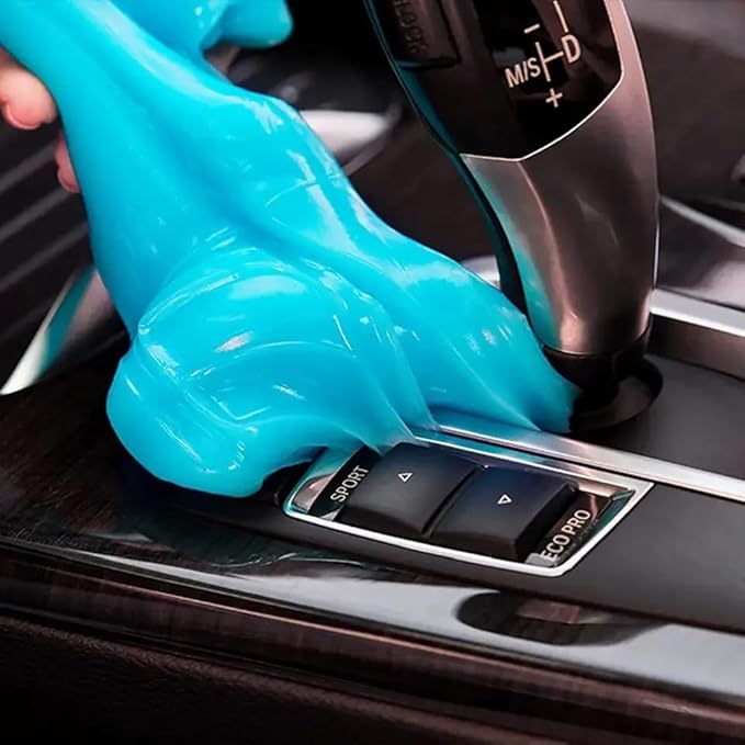 Generic Car Cleaning Gel Universal Detailing Kit Automotive Dust Car Crevice Cleaner Slime Auto Air Vent Interior Detail Removal for Car Putty Cleaning Keyboard Cleaner Car Accessories (Blue)