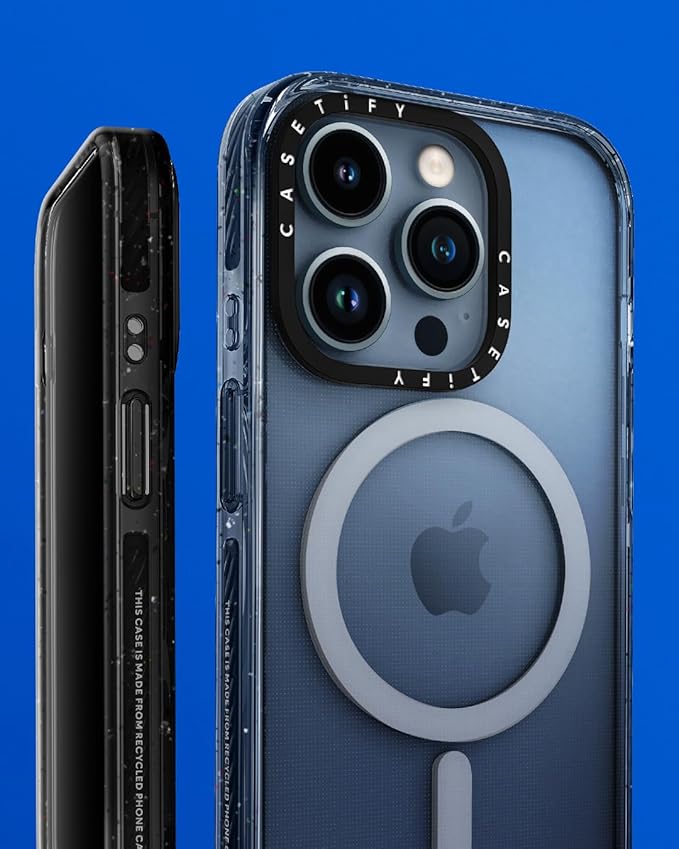 CASETiFY Impact iPhone 15 Plus Case [4X Military Grade Drop Tested / 8.2ft Drop Protection/Compatible with Magsafe] - Flower Prints - Bright Spring Flowers - Clear Black