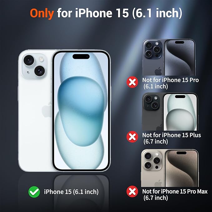 SUPFINE Magnetic for iPhone 15 Case (Compatible with MagSafe) (Military Grade Drop Protection) Slim Translucent Matte Shockproof with Anti-Fingerprint Phone Case, Wine Red