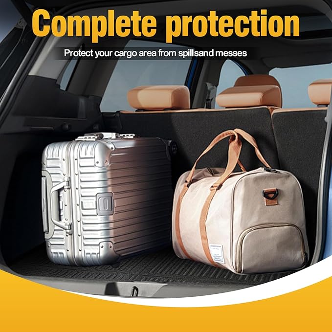 Trunk Liner Cargo Liners for Chevrolet Traverse 2018-2023 and Traverse Limited 2024 Rear Trunk Floor Mats 3D Boot Tray All-Weather TPE Black