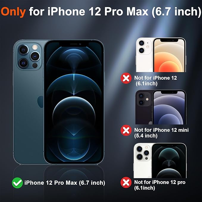 SUPFINE Magnetic for iPhone 12 Pro Max Case (Compatible with MagSafe) (Military Grade Drop Protection) Slim Translucent Matte Shockproof with Anti-Fingerprint Phone Case,Red