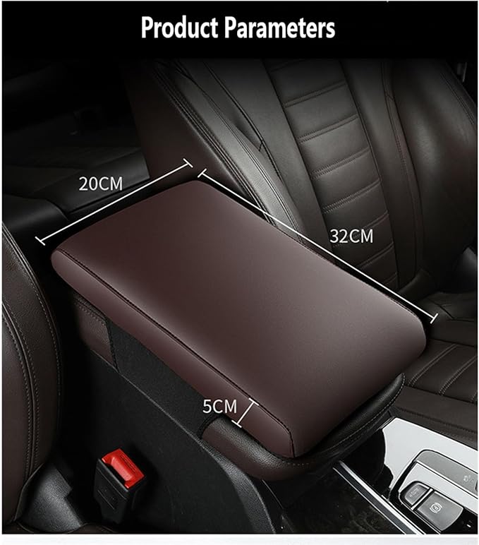 Car Armrest Cover Pad for Mazda CX-5 2012–2025 Premium Leather Center Console Armrest Cushion Pad Anti-Scratch Waterproof Auto Interior Accessories White Style