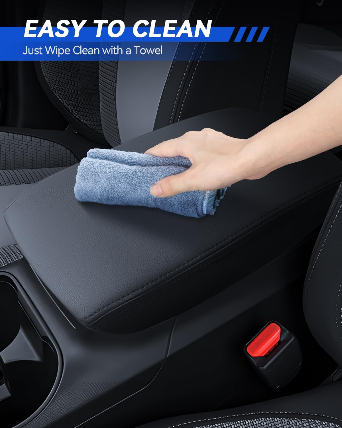 Armrest Cover for Volvo XC60 2018-2024 2025 Accessories Center Console Middle Lid Pad Protector for Car Elbow Rest