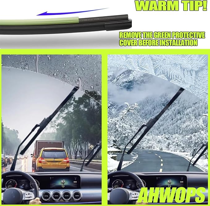 3 Wiper Front and Rear Wiper Blades for Honda Pilot 2016-2022, OE Original Style (26″/24″ Front/14″ Rear) For My Car