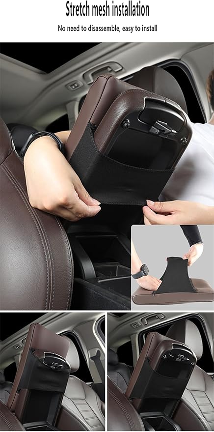 Car Armrest Cover Pad for Mazda CX-5 2012–2025 Premium Leather Center Console Armrest Cushion Pad Anti-Scratch Waterproof Auto Interior Accessories Orange Style