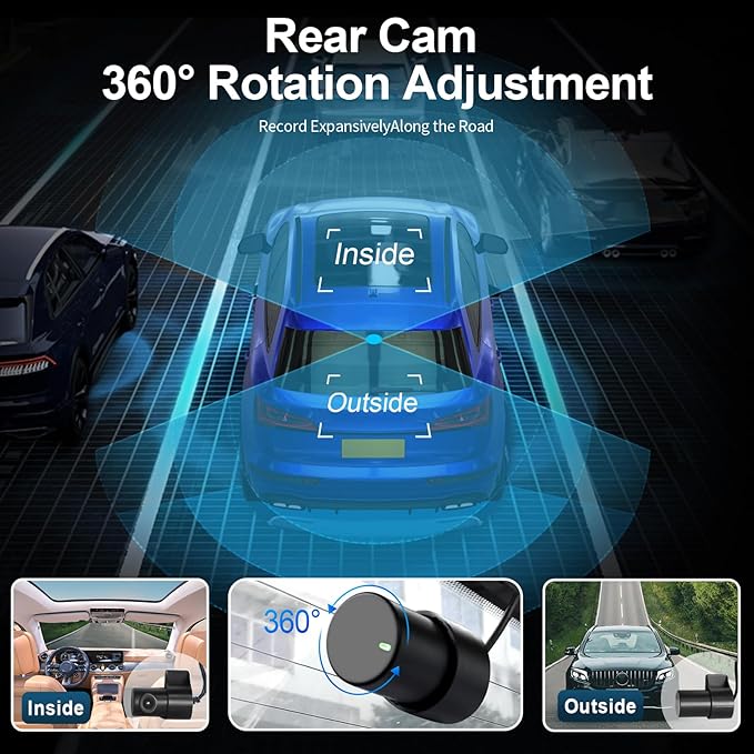 Front 4K & Rear 1080P Dash Cam Custom fit for Toyota 4Runner 2025 2026 (Model B), Limited SR5 TRD Off Road Premium TRD Sport Premium etc, Integrated OEM Look, UHD 2160P Video, App & WiFi,GPS,64GB Card