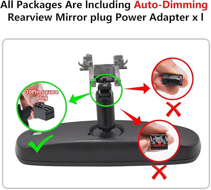 Mangoal 4K Dash Cam fit for GMC Sierra 1500 2014 2015 2016 2017 2018 2500 HD/3500 HD 2015-2019(Model D), with A Cover, if Not, You Can Buy Model E (with Auto-Dimming Rearview Mirror Plug)