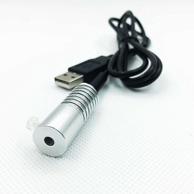 Side Glow Fiber Optic USB Light Source Illuminator Fiber lamp Light Source Guide Fiber LED Light Source 5V Fiber Small Light Source(Automatic Color Change, 10mm)