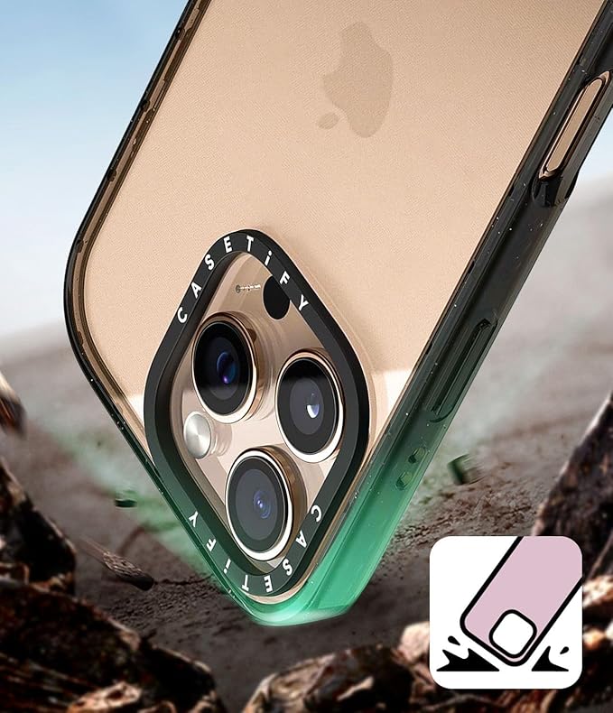 CASETiFY Impact iPhone 15 Case [4X Military Grade Drop Tested / 8.2ft Drop Protection/Compatible with Magsafe] - Lisbon Love Summer Flowers Clear - Clear Black