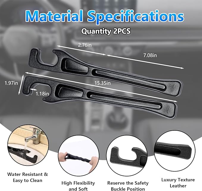 【Compatible with Honda Accord】 Seat Gap Filler,No Drop Seat Guard Compatible with Honda Accord,Drop Seat Guards for Cars(2Pcs),Emergency Keychain Car Escape Tool(2Pcs)