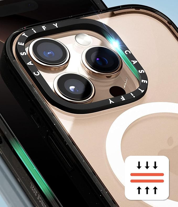 CASETiFY Impact Case for iPhone 15 Plus [8.2ft 4X Military Grade Drop Protection/Compatible with Magsafe] - Cozy Cats - Clear Black