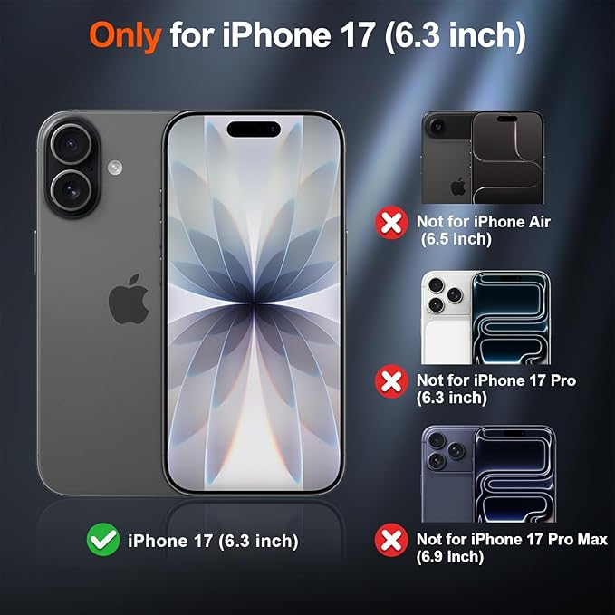 SUPFINE Magnetic for iPhone 17 Case (Compatible with MagSafe)(Military Grade Drop Protection) Translucent Matte Shockproof with Anti-Fingerprint Phone Cover 2025,Navy Blue
