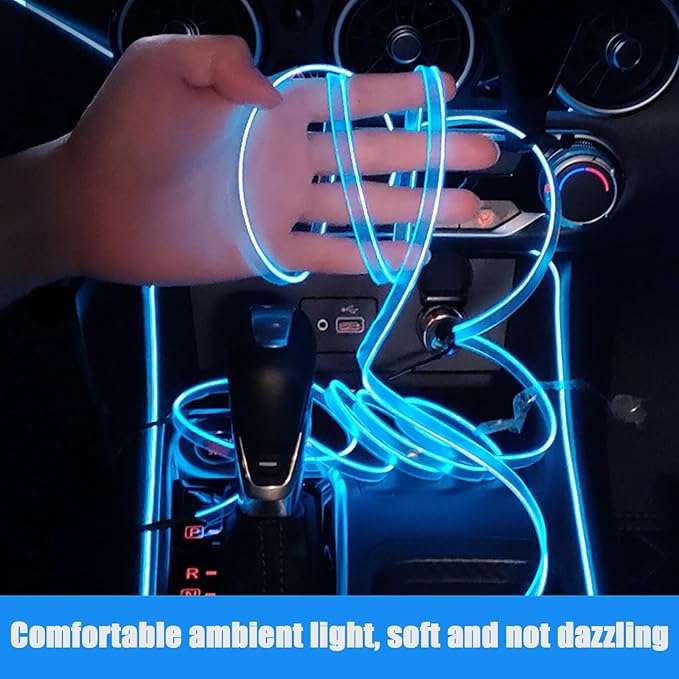 Car Interior Lights for Mercedes Benz SL-Class W198 W121 W113 R107 R129 LED Car Interior Atmosphere Lamp Car Ambient Lighting Kits,Ice Blue