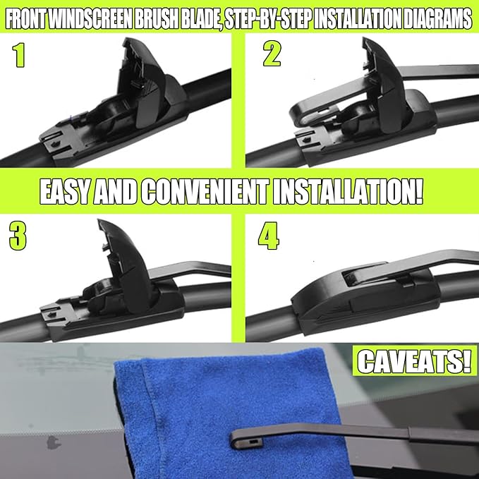 3 Wiper Front and Rear Wiper Blades for Hyundai Elantra GT 2013-2017/ Hyundai Elantra 2012-2016, OE Original Style (28″/14″ Front/13″ Rear) For My Car