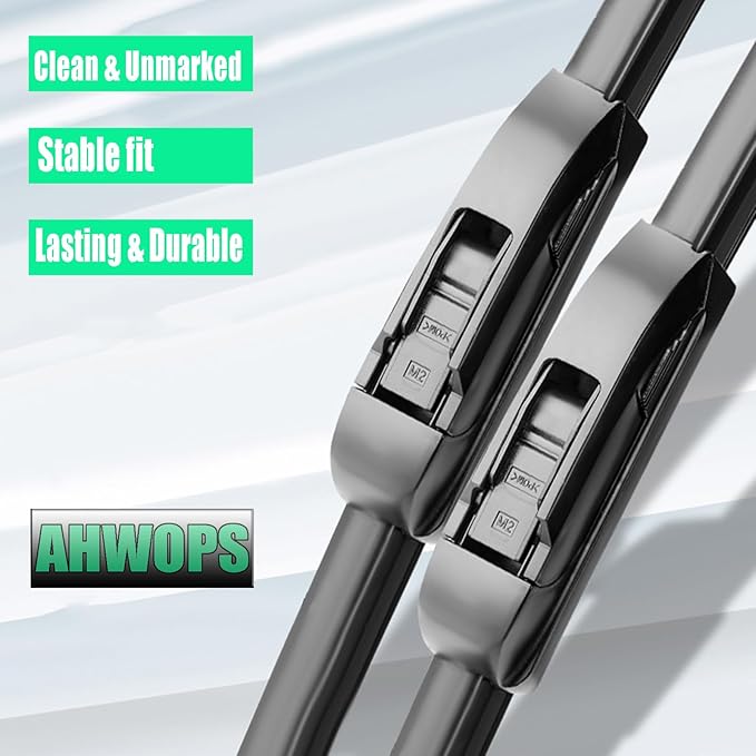 3 Wiper Front and Rear Wiper Blades for 2013-2018 Hyundai Santa Fe, 2013-2019 Hyundai Santa Fe XL, OE Original Style (26″/14″ Front/13″ Rear) For My Car