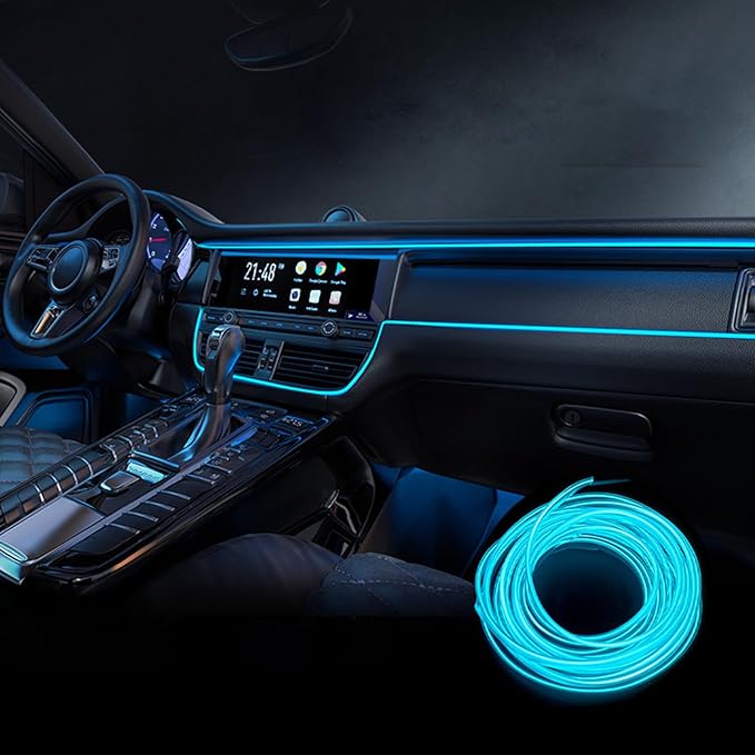 Car Interior Lights for BMW X3 E83 F25 F97 G01 G45 G48 20i 20d 30i 30d 30e M40i M40d X3M iX3 LED Car Interior Atmosphere Lamp Car Ambient Lighting Kits,Ice Blue