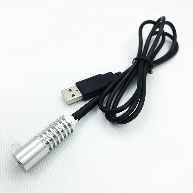 Side Glow Fiber Optic USB Light Source - Illuminator Fiber Lamp - 5V, Yellow, 8mm