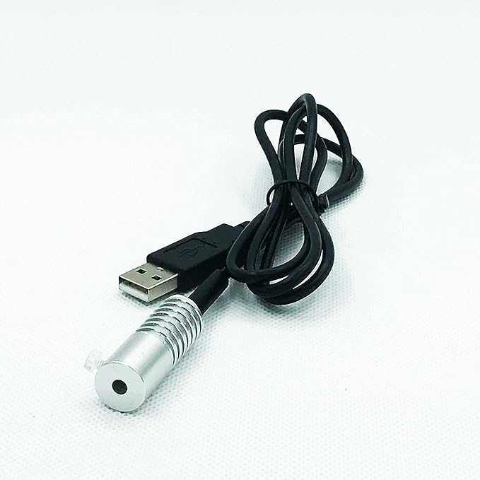 Side Glow Fiber Optic USB Light Source Illuminator Fiber lamp Light Source Guide Fiber LED Light Source 5V Fiber Small Light Source(automatic color change, 4mm)