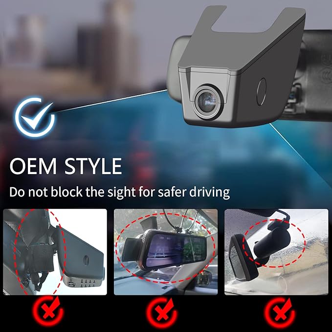 Mangoal Front 4K & Rear 1080P Dash Cam Custom fit for Subaru Ascent 2019 2020 2021 2022 (Model A),Limited Onyx Edition Premium Touring etc, Integrated OEM Look, UHD 2160P Video, App & WiFi, 128GB Card