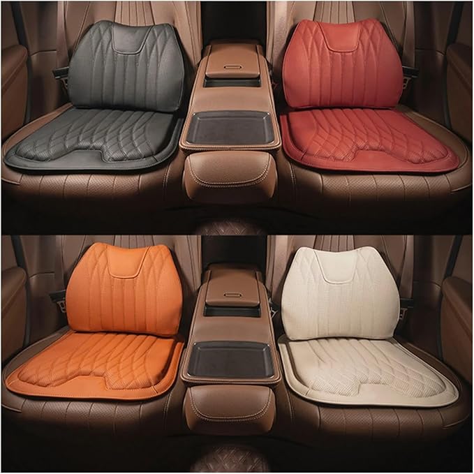F Car Seat Cushion for BMW All Model I3 I4 I8 X1 X2 X3 X4 X5 X5M X6 X7 Z4 Car Lumbar Support Pillow Auto Seat Waist Back Cushion Y (Color : Orange B)