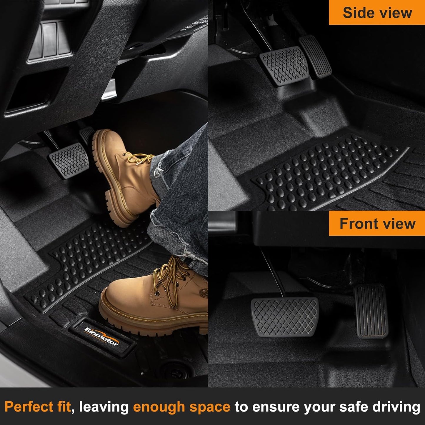 Binmotor-Floor Mats & Cargo Liner Set for Buick Enclave 2025丨for GMC Acadia & Acadia Denali 2024-2025(Only Buick Seat-7 Seats) 丨 for Chevy Traverse 2024-2025(Only Buick Seat-7 Seats)
