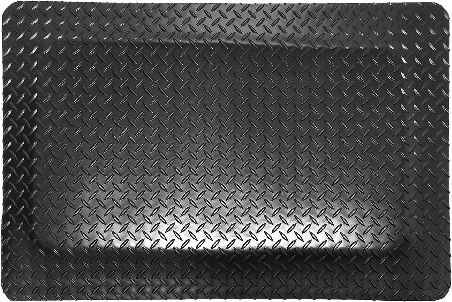 Rhino Mats, American Classic Diamond Anti-Fatigue Mats, Industrial Ergonomic Comfort Standing Mat for Work, Home, Garage, Office, Kitchen or Anywhere (Black 9/16" Thick, 3 FT. x 8 FT.)