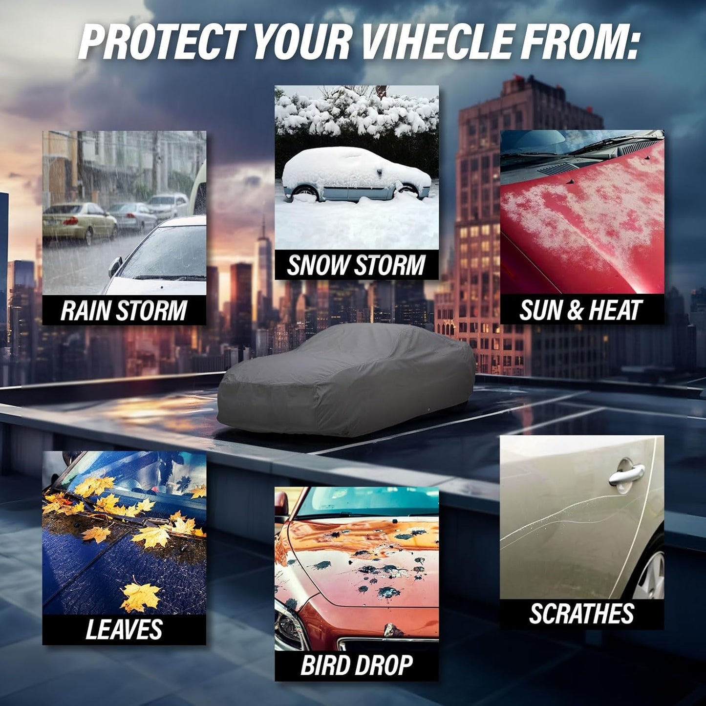 Supreme Full Car Cover - Semi Custom Fit for Equinox 2018-present SUV 4-Door | All-Weather Protection: Waterproof, Dustproof, Windproof, UV-Resistant | Includes Accessories