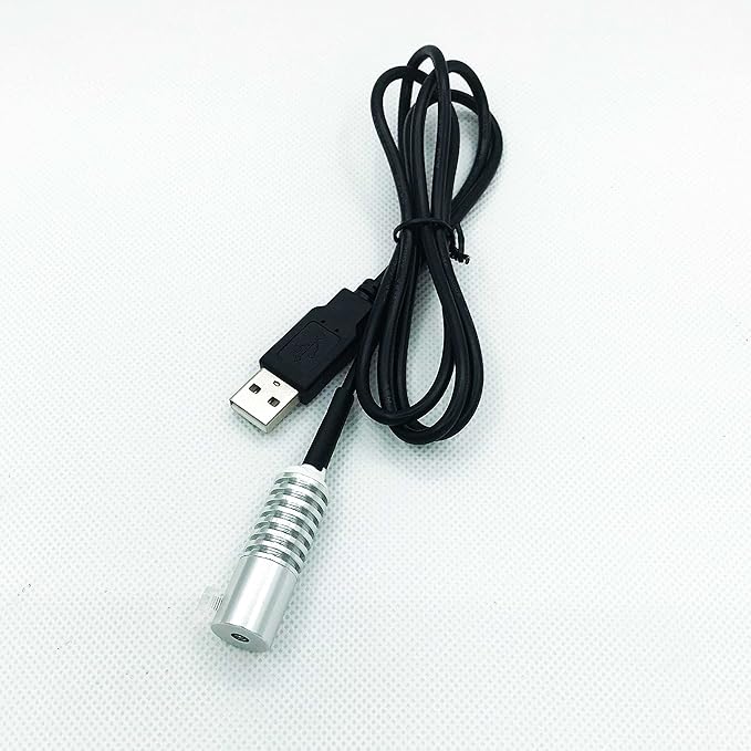 Side Glow Fiber Optic USB Light Source Illuminator Fiber lamp Light Source Guide Fiber LED Light Source 5V Fiber Small Light Source(Automatic Color Change, 8mm)